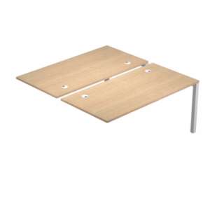 Postazione doppia aggiuntiva per scrivanie Agorà - 140 x 168 x 72,5 cm - rovere - Artexport