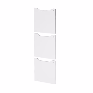 Set 3 ante per casellari Maxi Rainbow - con serratura - 36,8 x 36,8 cm - bianco - Artexport