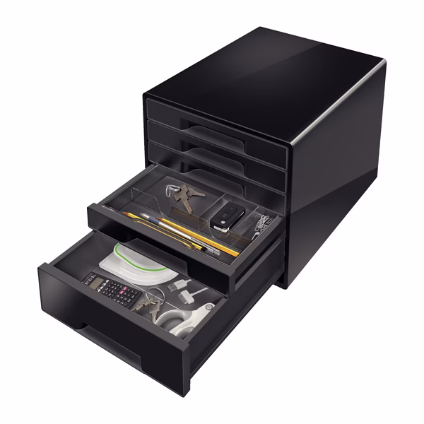 Cassettiera Drawer Cabinet Cube 5 - nero - Leitz - immagine 2