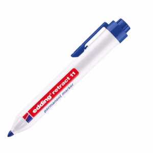 Marcatore permanente 11 Retract  - punta conica da 1,50-3,00mm - blu - Edding