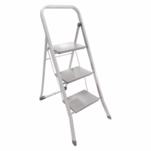 Scaletta Dalì - 3 gradini - acciaio verniciato - grigio - Marchetti