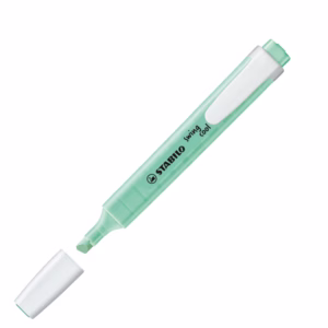 Evidenziatore Swing Cool pastel - punta a scalpello - tratto 1 - 4 mm - verde menta 116 - Stabilo