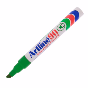 Marcatore permanente A 90 - punta scalpello 2,00 - 5,00 mm - verde - Artline