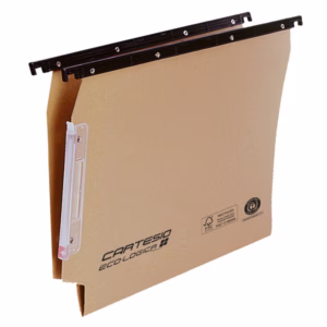 Cartella sospesa Cartesio Ecologica - armadio - 33 cm - fondo V - 32,6 x 28 cm - avana - Bertesi