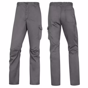 Pantalone da lavoro Panostrpa - sargia/poliestere/cotone/elastan - taglia XXL - grigio/nero - Deltaplus