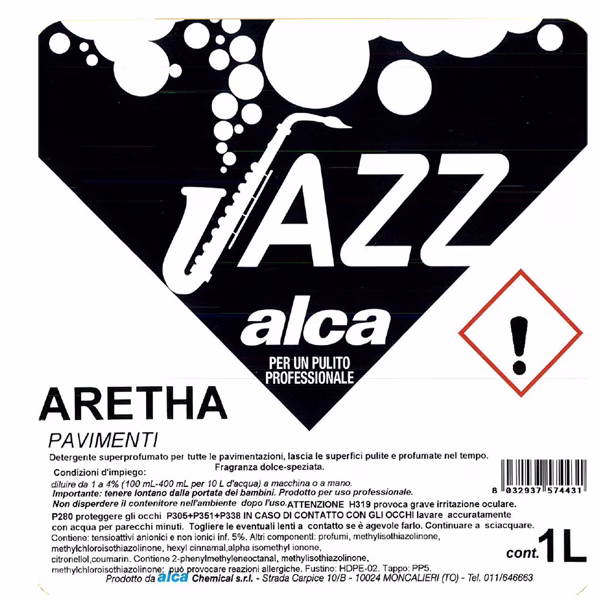 Detergente pavimenti linea Jazz Aretha - profumo dolce speziato - 1 L - Alca - immagine 2