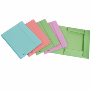 Cartella 3L con elastico Pastel  - PPL - 24x33cm - colori assortiti - Favorit