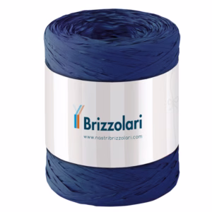 Nastro Rafia sintetica - blu scuro 37 - 5mmx200mt - Brizzolari