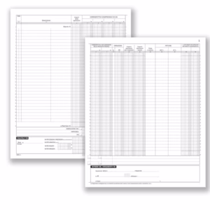 Registro Corrispettivi - 16 pagine numerate - 31 x 24,5 cm - DU1386N0000 - Data Ufficio