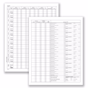 Registro prospetto riepilogativo associazioni sportive - 8 pagine - 31 x 24,5 cm - DU13852S000 - Data Ufficio