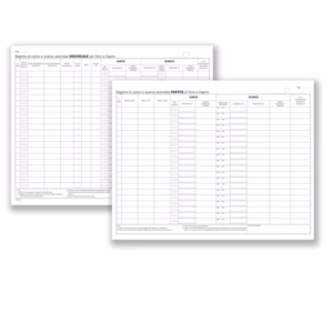 Registro carico/scarico ovini/caprini - 46 pagine numerate - 24,5 x 31 cm - DU138412000 - Data ufficio