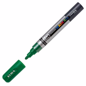 Marcatore a base d'acqua Graduate Mark All  - punta tonda 2mm - verde prato - Lyra