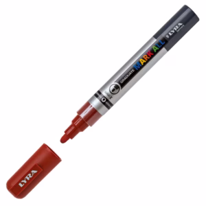 Marcatore a base d'acqua Graduate Mark All  - punta tonda 2mm - marrone - Lyra