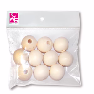 Sfere in legno naturale - diametro 20 mm - CWR - conf. 10 pezzi