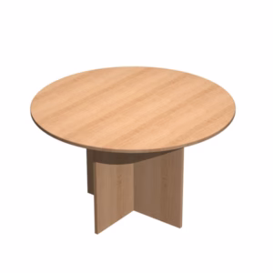 Tavolo riunione Easy - 4 posti - diametro 120 cm - altezza 72 cm - faggio - Artexport