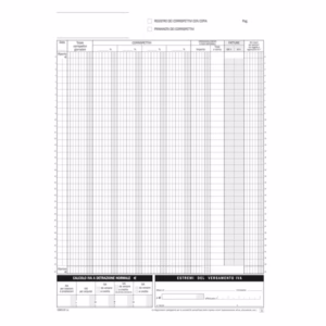 Blocco registro corrispettivi - 12/12 copie autoric. - 29,7 x 21,5 cm - DU168512C00 - Data Ufficio