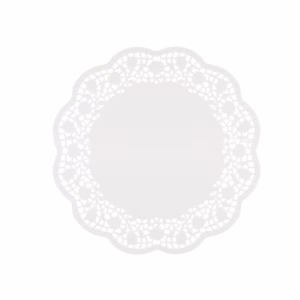 Sottotorta decorativi in carta bianca - diametro 27 cm - conf. 6 pezzi