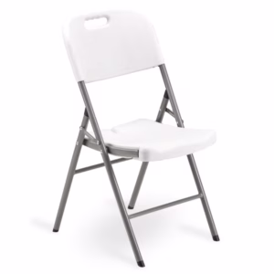 Sedia Horeca - pieghevole - 88 x 50 x 45 cm - HDPE - bianco - Garden Friend