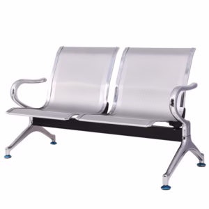 Panca attesa - 2 posti - in acciaio - grigio - Serena Group