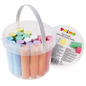 Gessi Jumbo - Ø 18 x 80 mm - colori assortiti - Primo - secchiello 22 pezzi