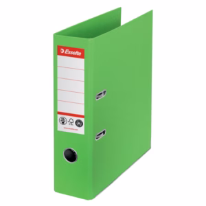 Registratore a leva - CO2 neutral - A4 - dorso 75 mm - verde - Esselte