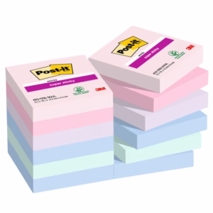 Blocco Post it® Super Sticky - 622-12SS-SOUL - 47,6 x 47,6  mm - colori Soulful - 90 fogli - Post it® - conf. 12 pezzi