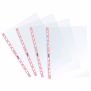 Buste forate Pastel - c/ banda - liscia - 22 x 30 cm - rosa - Favorit - conf. 25 pezzi