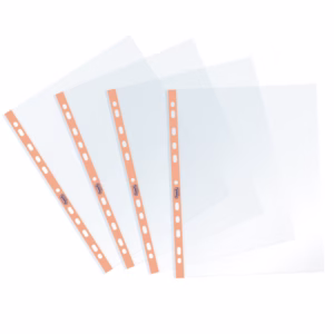 Buste forate Pastel - c/ banda - liscia -.22 x 30 cm - arancio - Favorit - conf. 25 pezzi