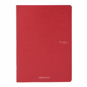 Maxiquaderno EcoQua original PM - A4 - 90 gr - 1 rigo - 40 fogli - rosso scuro - Fabriano