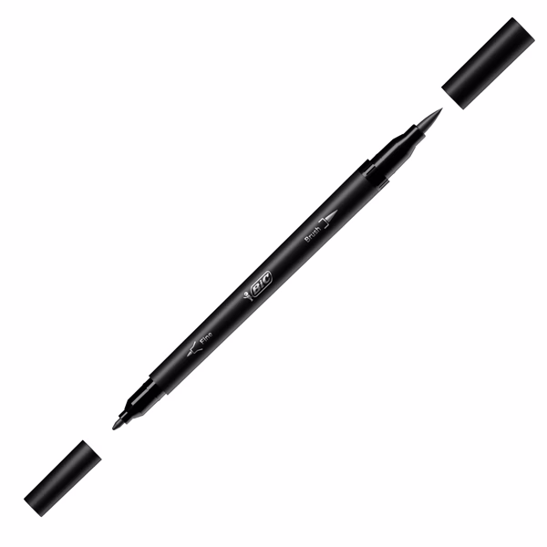 Pennarello Intensity Intense - dual tip brush - colori assortiti - Bic - conf. 6 pezzi - immagine 2