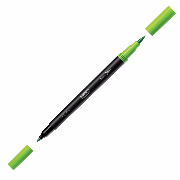 Pennarello Intensity Intense - dual tip brush - colori assortiti - Bic - conf. 6 pezzi - immagine 6