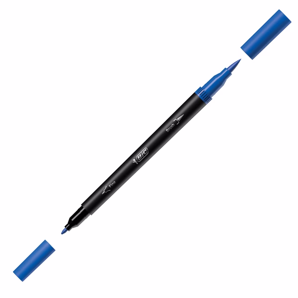 Pennarello Intensity Intense - dual tip brush - colori assortiti - Bic - conf. 6 pezzi - immagine 7