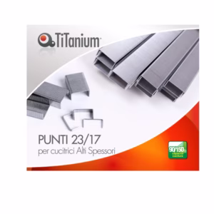 Punti metallici 23/17 - TiTanium - conf. 1000 pezzi