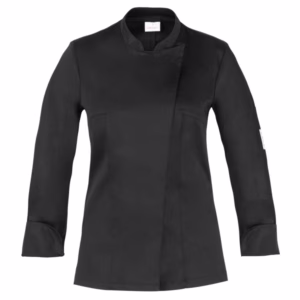 Giacca cuoco Celine - da donna - manica lunga - taglia L - nero - Giblor's