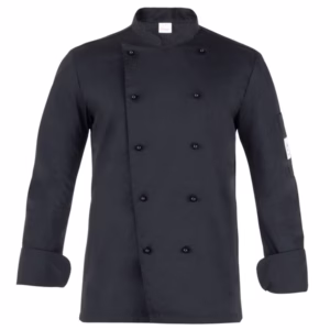 Giacca cuoco Adriano - da uomo - manica lunga - taglia S - nero - Giblor's