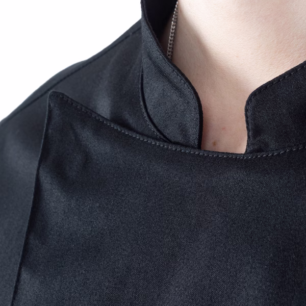 Giacca cuoco Adriano - da uomo - manica lunga - taglia XXL - nero - Giblor's - immagine 3