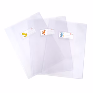 Coprimaxi goffrato Superseta - c/alette e portanome - A5 - PVC - trasparente neutro - Ri.Plast