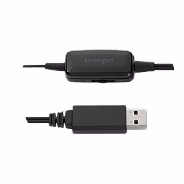 Cuffie classiche mono USB-A - con microfono e controllo del volume - Kensington - immagine 3