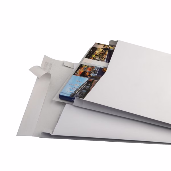 Buste a sacco Securitex - con soffietti - B4 - 25 x 35,3 x 3,8 cm - 130 gr - bianco - Bong Packaging - conf. 100 pezzi - immagine 3