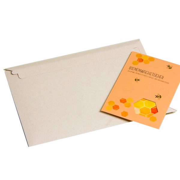 Busta Cart Grass - A5+ - 26 x 20,5 x 2,5 cm - cartoncino teso - grigio - Bong Packaging - conf. 200 pezzi - immagine 2