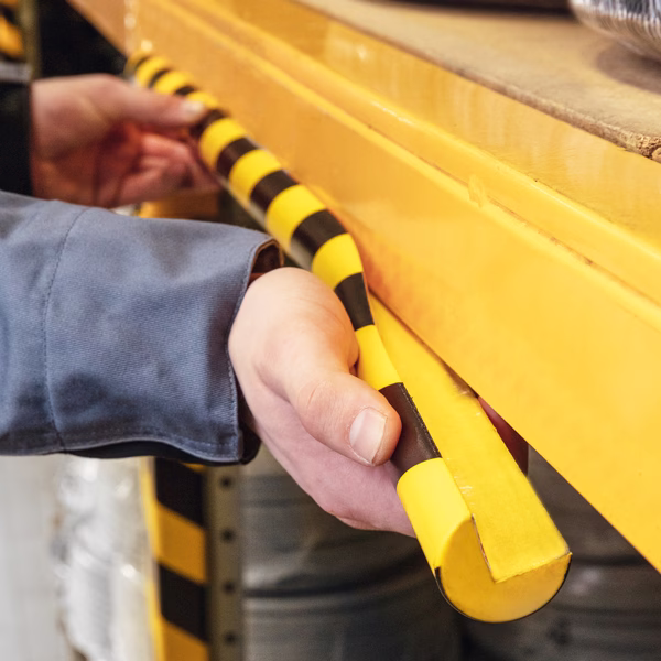 Profilo paracolpi angolare C25R - giallo/nero - Durable - immagine 3