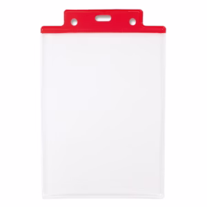Portanome Pass 6S-P - 10 x 15 cm (A6) - PVC - rosso - Sei Rota - conf. 50 pezzi