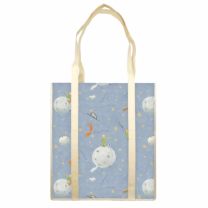 Shopper con manici - fantasia Il Piccolo Principe - 35 x 40 x 8 cm - carta lavabile 100 gr - Kartos