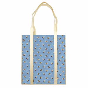 Shopper con manici - fantasia Bees - 35 x 40 x 8 cm - carta lavabile 100 gr - Kartos