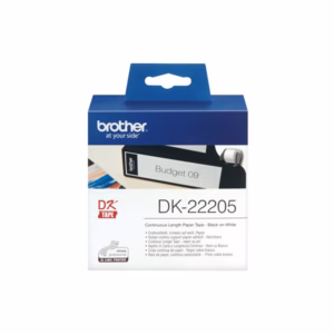 Brother - Rotolo etichetta continua - Nero/Bianco - 62mm x 30,48mt - DK22205