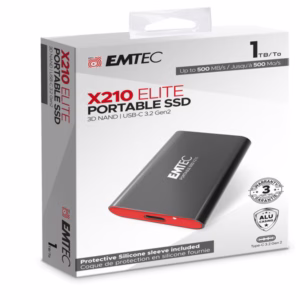 Emtec - X210 External - 1024GG - con cover protettiva - ECSSD1TX210