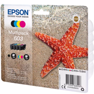 Epson - Cartuccia ink - 603 - C/M/Y/K - C13T03U64010 - BK 3,4ml / C/M/Y 2,4ml cad