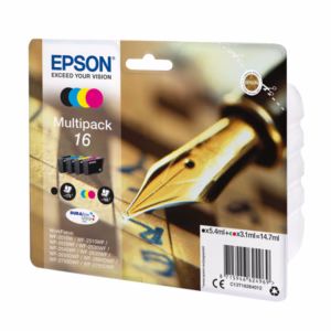 Epson - Multipack Cartuccia ink - 16 - C/M/Y/K -  C13T16264012 - C/M/Y 3,1ml cad - K 5,4ml