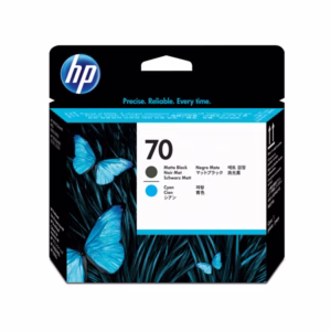 Hp - Testina di stampa originale - 70 - Nero opaco / Ciano - C9404A - 130ml